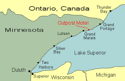 Minnesota North Shore map
